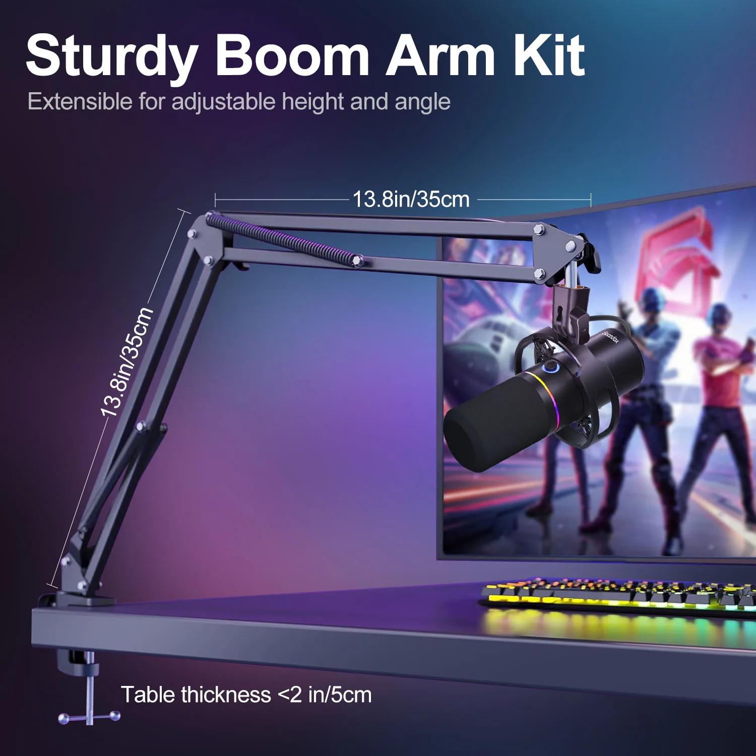 XLR/USB Dynamic Microphone Kit - Image 6