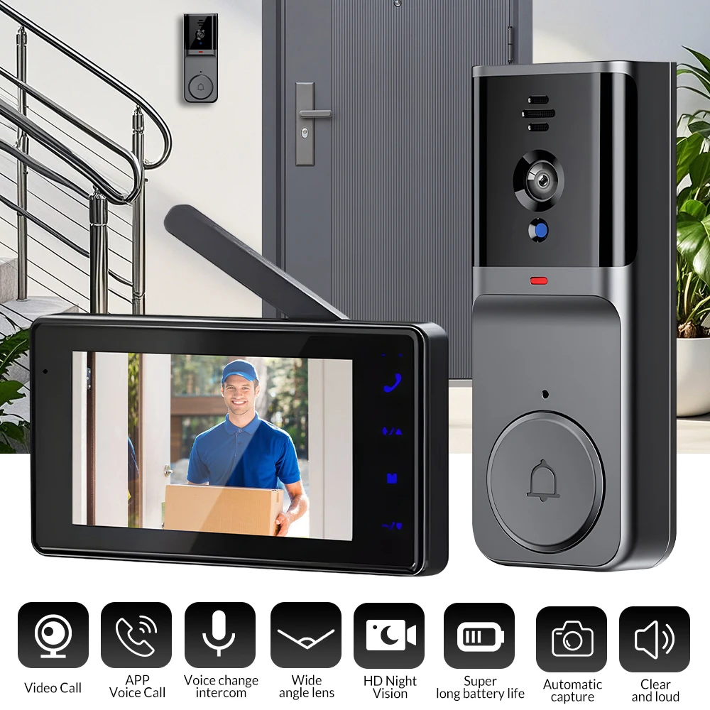 Wireless Visual Intercom Doorbell - Image 1