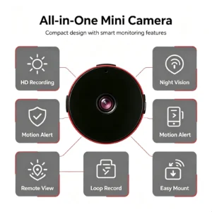 HD Mini Wireless Home Surveillance Camera - Thumbnail Image 5