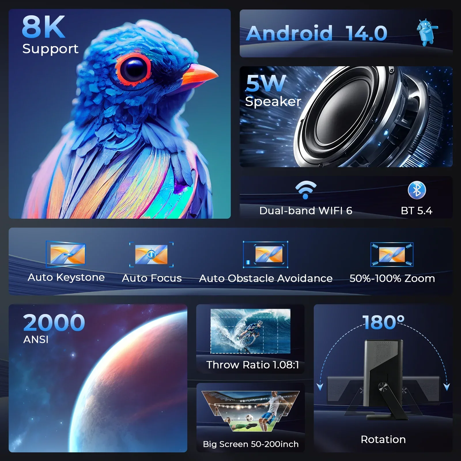 X7 AI Smart Projector - Image 2