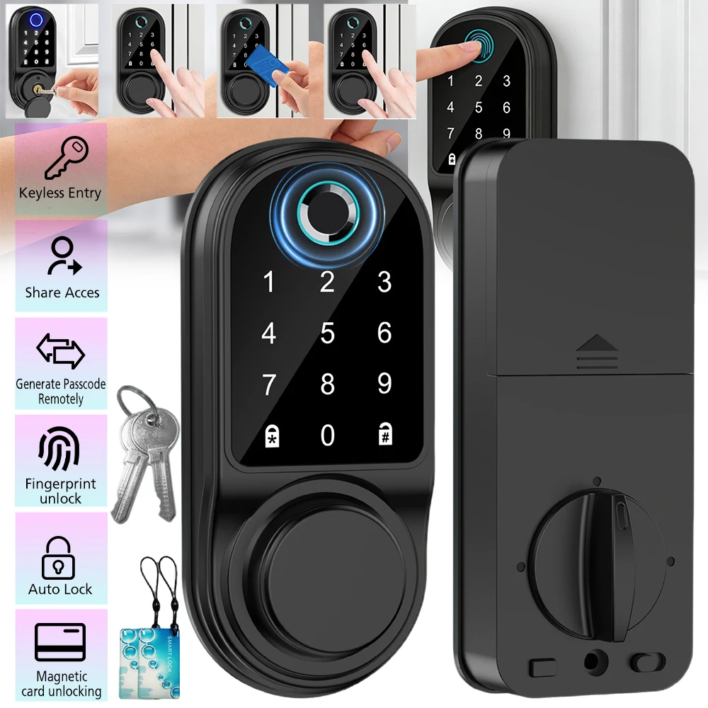 Bluetooth Smart Deadbolt Door Lock - Image 2