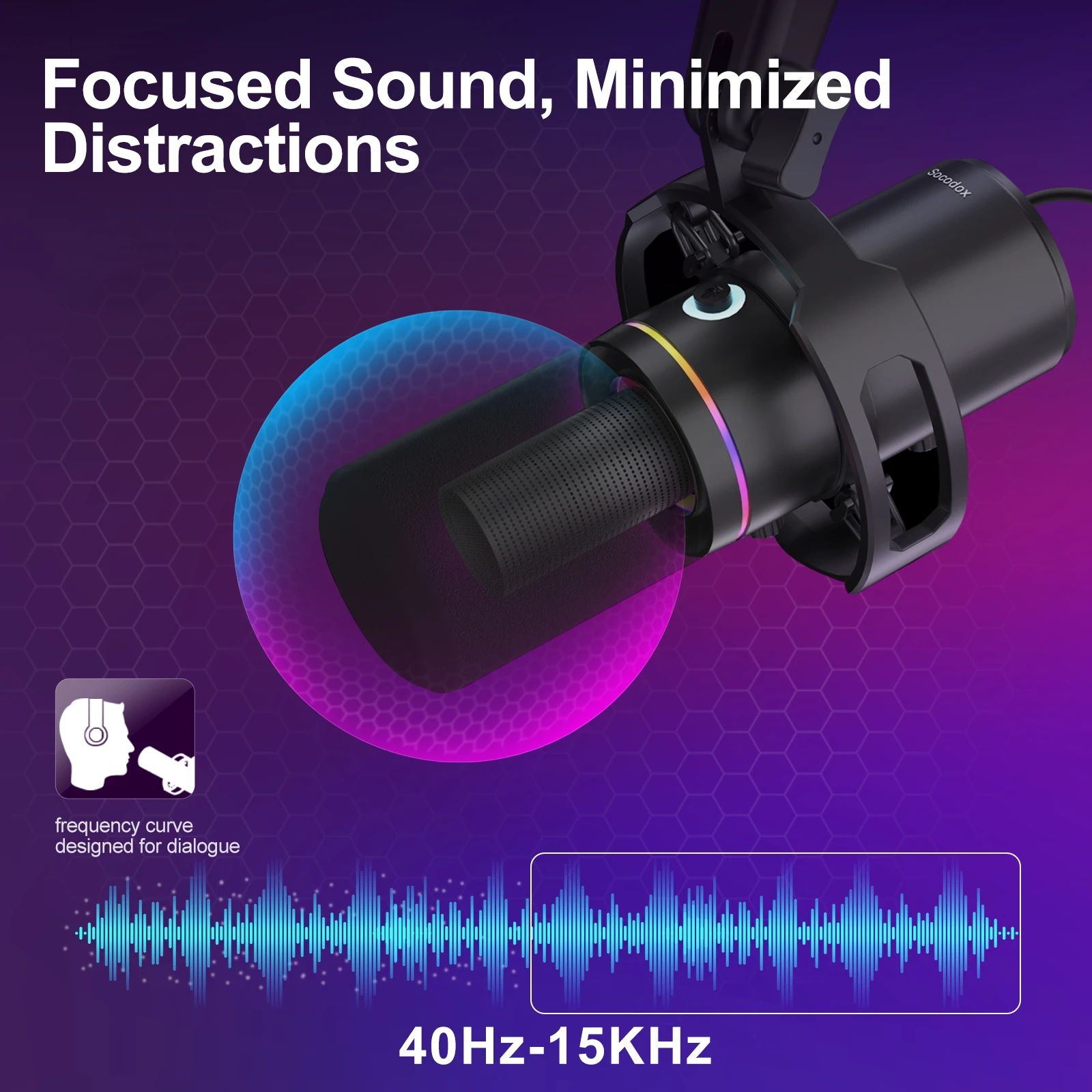 XLR/USB Dynamic Microphone Kit - Image 5